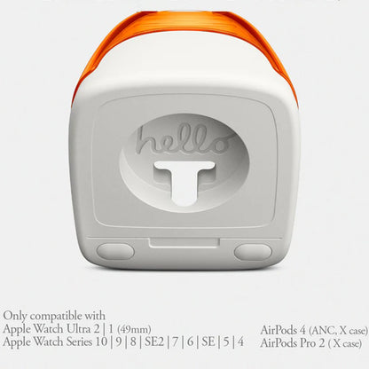 Spigen C1 Classic Stand for Apple Watch Wireless Charger Series, Orange