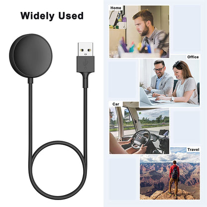 Trådlös laddare Techsuit TSC12 för Samsung Galaxy Watch Series, USB-A, Svart