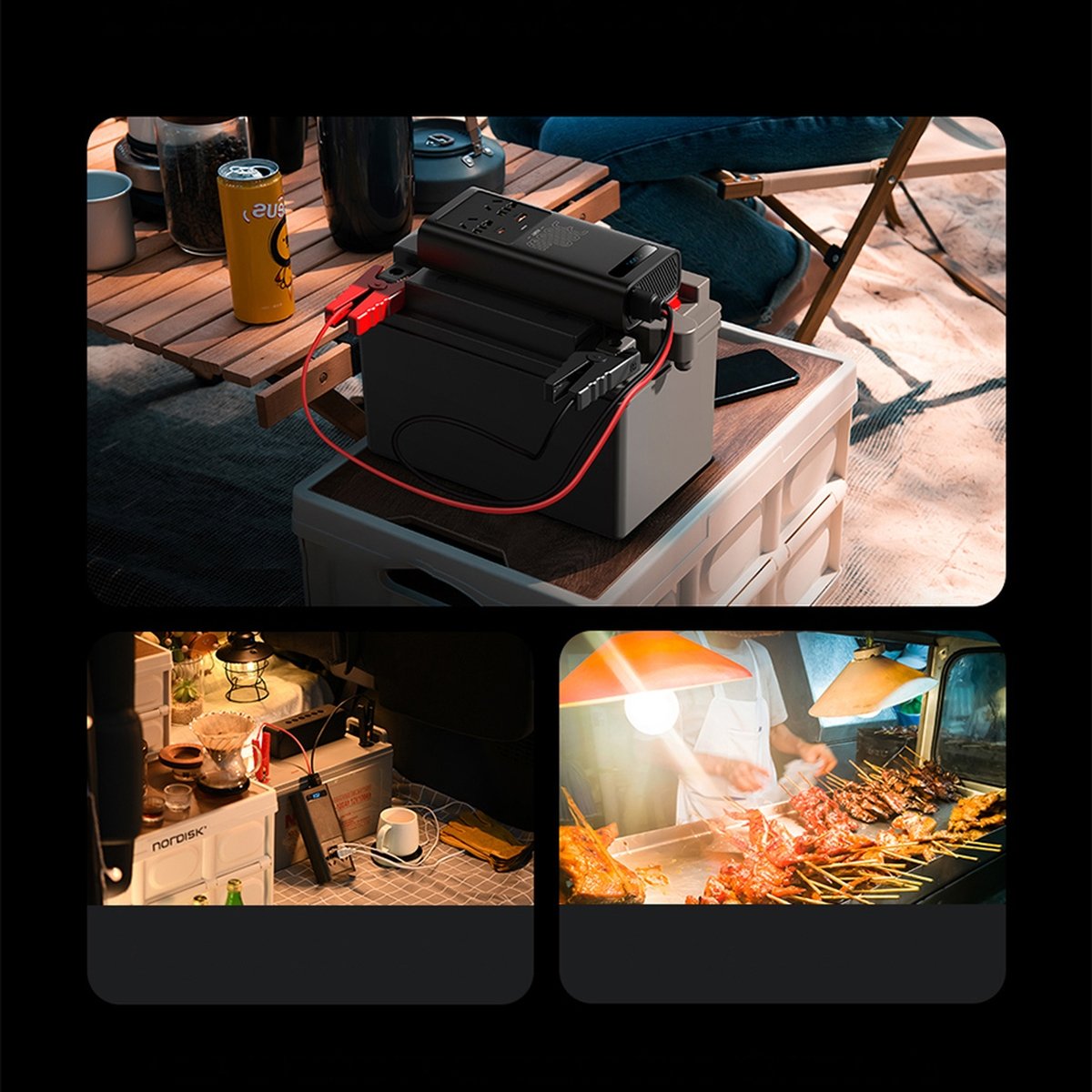 Baseus Elektrisk Bilinverter, 300W CGNB010101