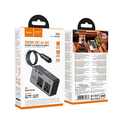 Bilomvandlare HOCO Z66, 200W