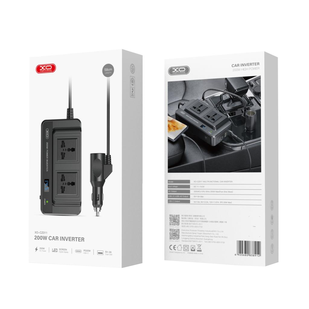 Elektrisk bilomvandlare XO Design CZ011, 200W