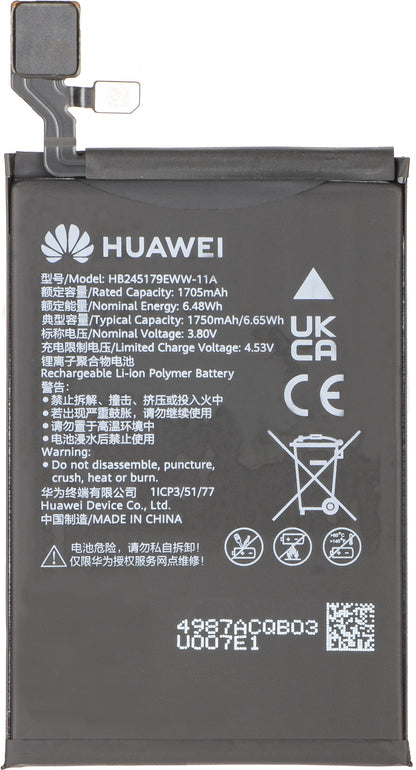 Batterikit HB245179EWW-11A för Huawei Mate X7 Service Pack och dedikerade servicetillbehör