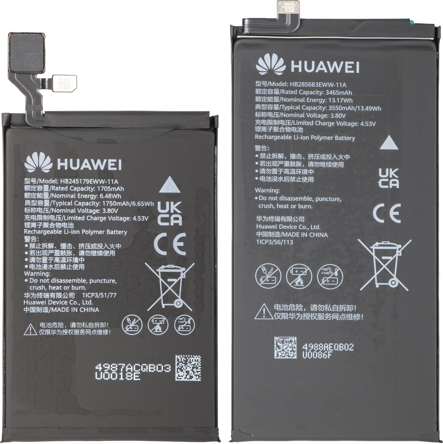 Batterikit HB2856B3EWW-11A + HB245179EWW-11A för Huawei Mate X7 Service Pack och dedikerade serviceverktyg