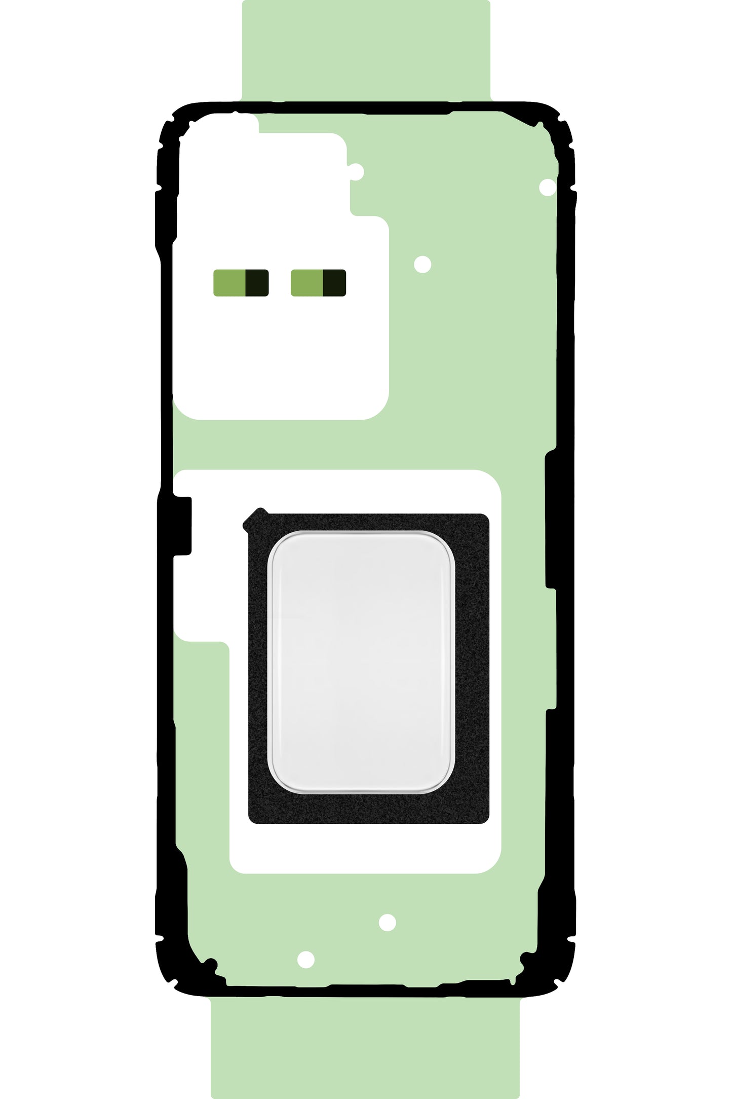 Kit för limning av batterilocket Samsung Galaxy S20 Ultra G988, Service Pack GH82-22280A