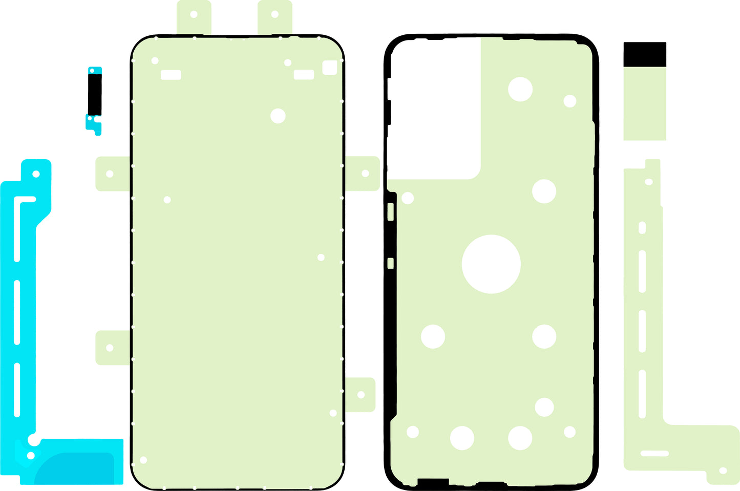 Kit för Displaylim Samsung Galaxy A34 A346, Service Pack GH82-31515A