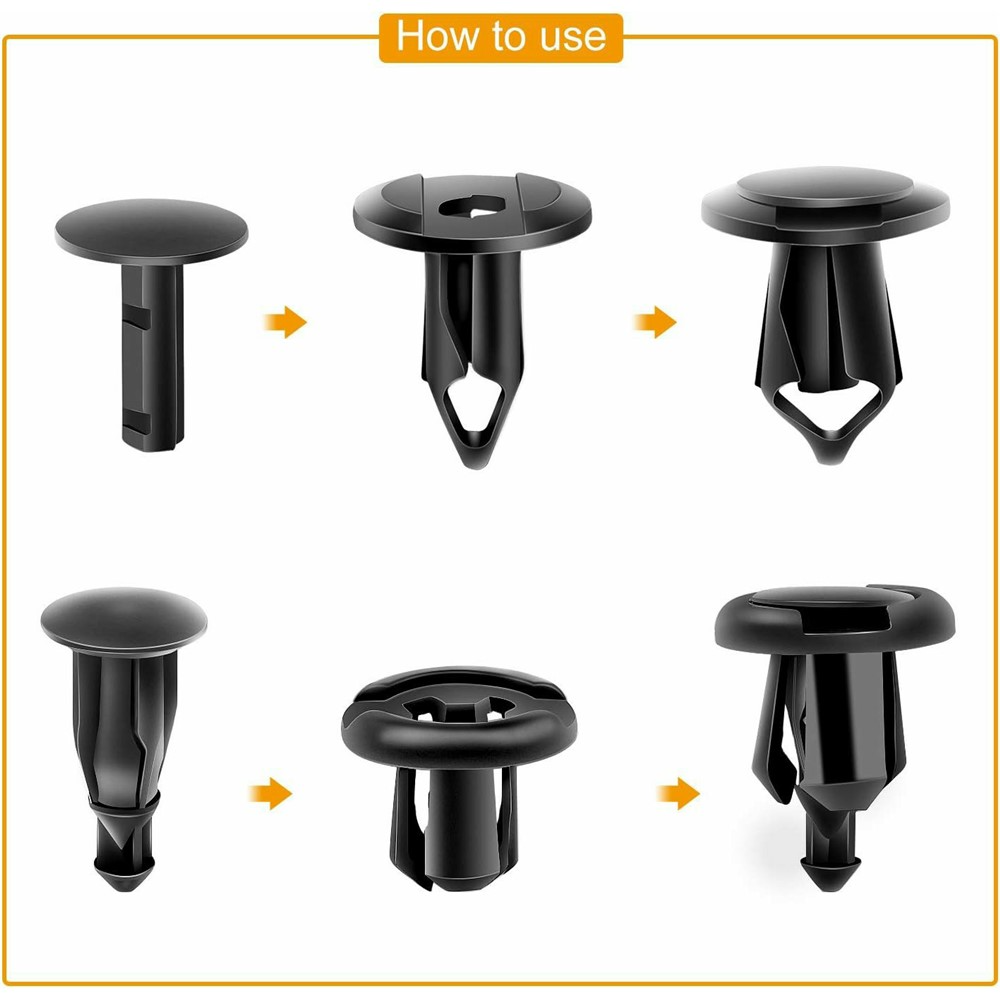 OEM Bilklämmor / Clips Kit, 200in1