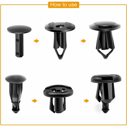 OEM Bilklämmor / Clips Kit, 200in1