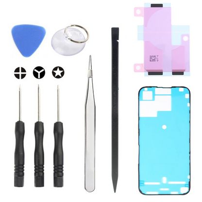 Jiafa JF-8162 Reparationskit för byte av batteri Apple iPhone 15 Pro Max, 9in1