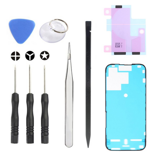 Jiafa JF-8162 Reparationskit för byte av batteri Apple iPhone 15 Pro, 9in1