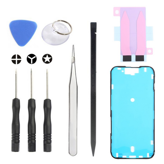 Jiafa JF-8162 Reparationskit för byte av batteri Apple iPhone 15, 9in1