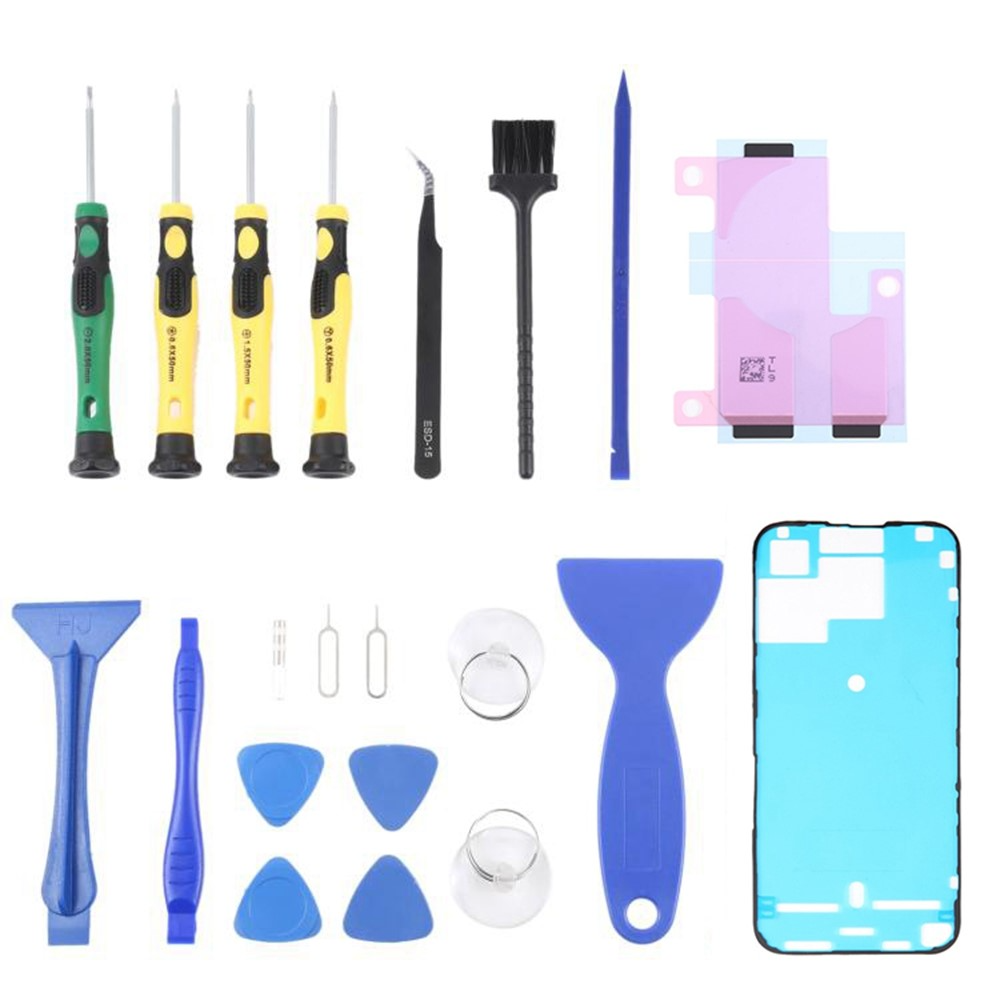 Jiafa JF-8182 Repair Kit for Apple iPhone 15 Pro Max Battery Replacement, 21in1