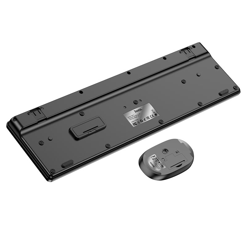 HOCO GM17 Wireless Keyboard and Mouse Kit, Black