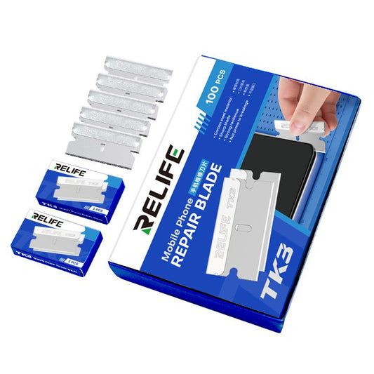 Reservblad Relife TK3 för UV/OCA-limavlägsningsverktyg, Set om 100 stycken