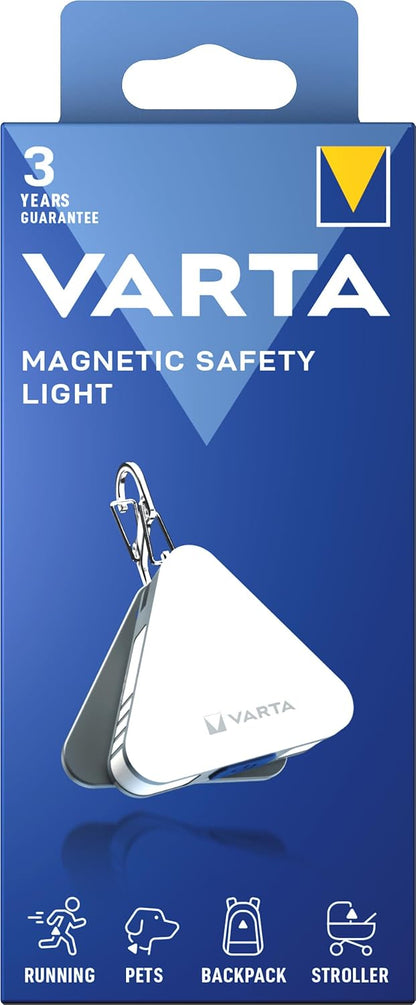 Ledlampa Nyckelring Varta Magnetic Safety Light, 25lm, Silver