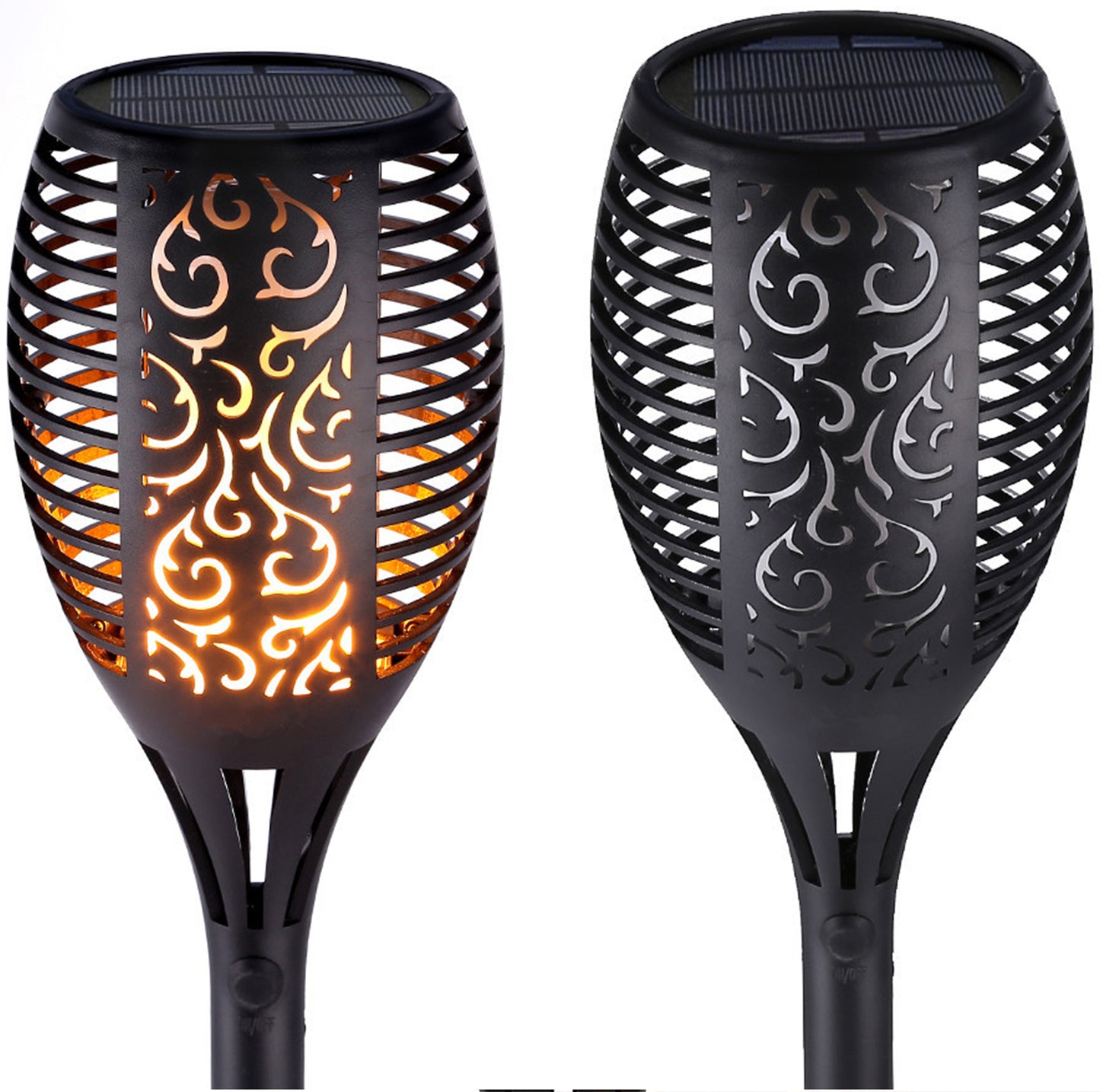 Forever solarlampa, 96 LED, 2800K, IP65, svart