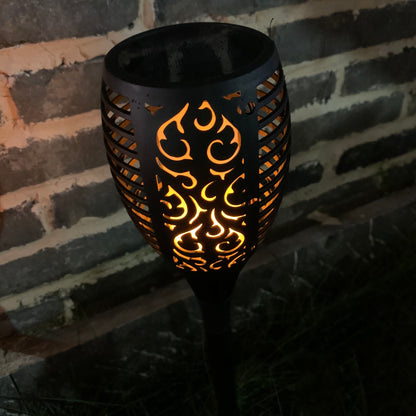 Forever solarlampa, 96 LED, 2800K, IP65, svart