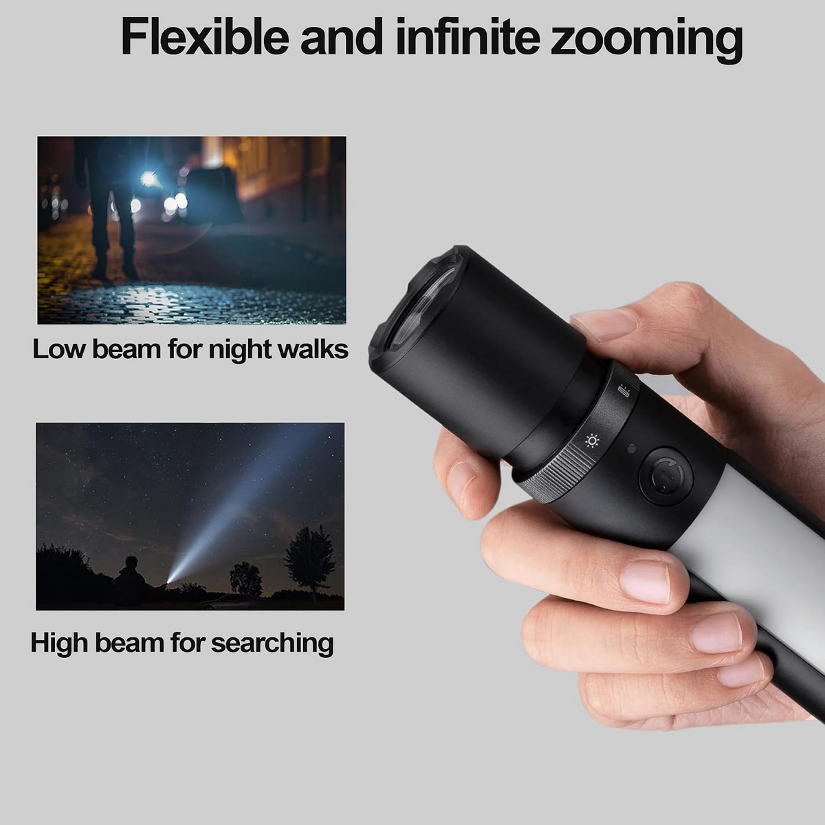 Xiaomi Mi Multifunktion LED-ficklampa, 1000lm, IPX4 BHR7004GL