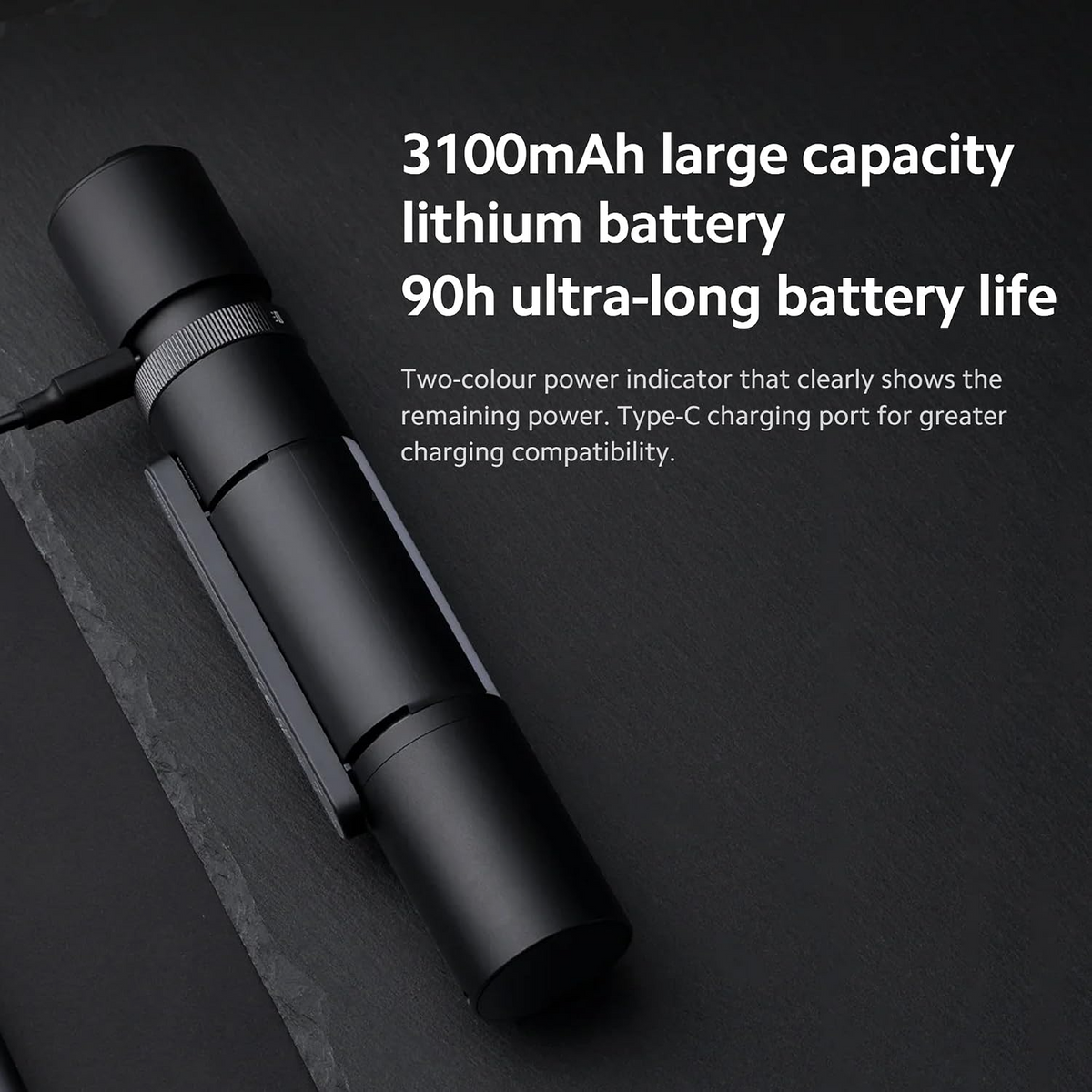 Xiaomi Mi Multifunktion LED-ficklampa, 1000lm, IPX4 BHR7004GL
