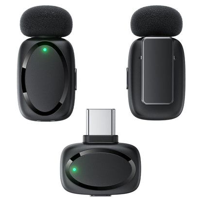 Lavaliermikrofon Acefast R2, USB-C, Set med 2 stycken, Svart
