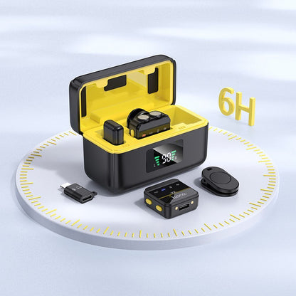 Lavaliermikrofon HOCO L17, USB-C / Lightning, Set med 2 stycken, Svart