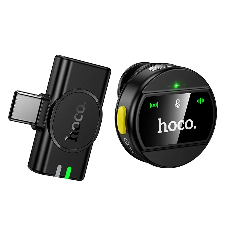 Lavaliermikrofon HOCO L21, USB-C, Svart