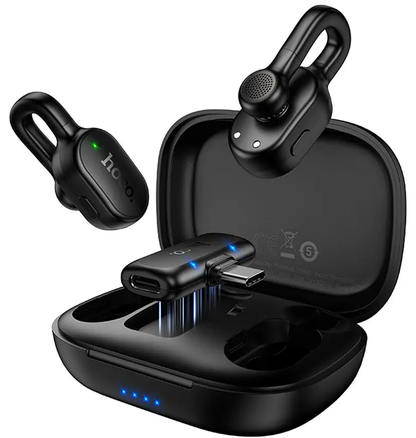 Lavaliermikrofon HOCO L27, USB-C, Set om 2 stycken, Svart