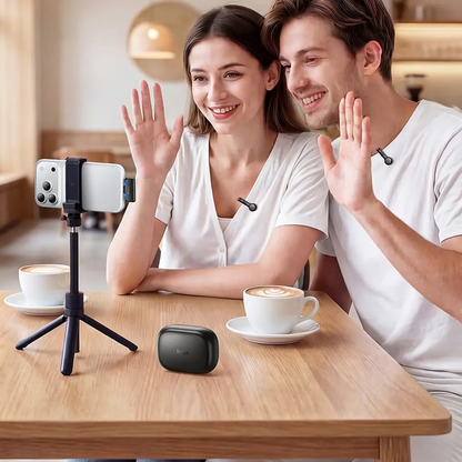 Lavaliermikrofon HOCO L27, USB-C, Set om 2 stycken, Svart