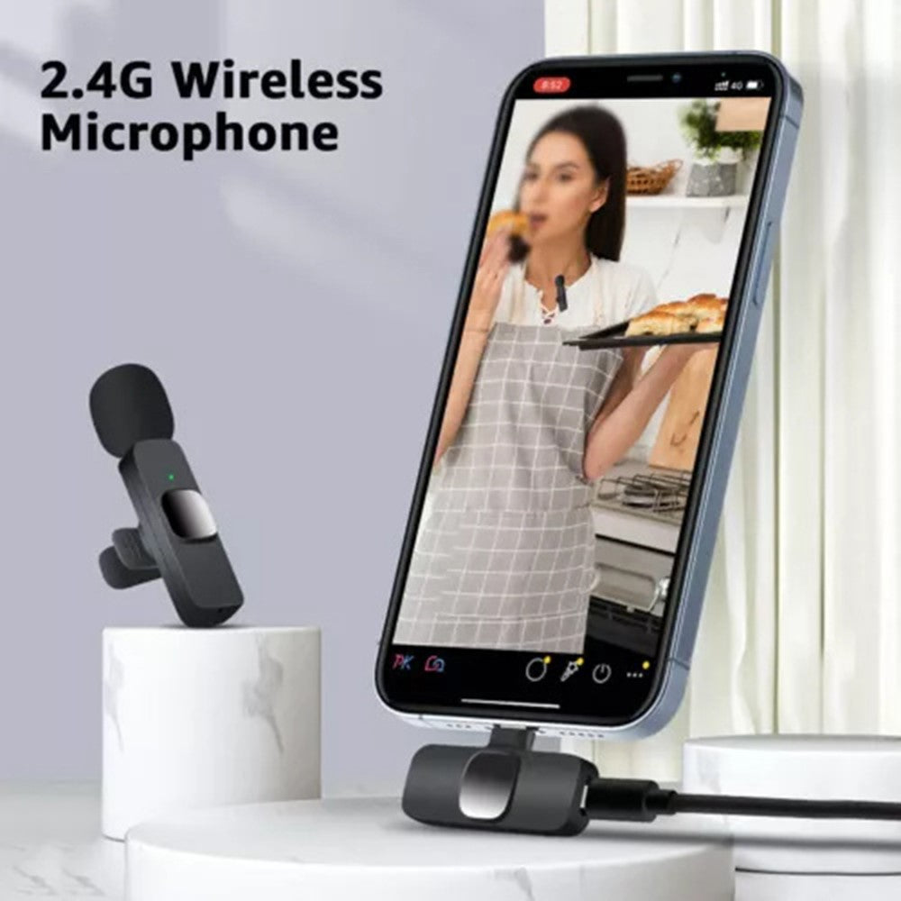 Lavaliermikrofon OEM K1, USB-C, Set om 2 stycken, Svart
