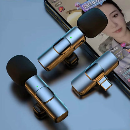 Techsuit Lavalier LW2, USB-C, Set om 2, Svart