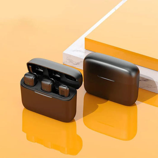 Techsuit LW4 Lavalier, USB-C, Set om 2, Svart