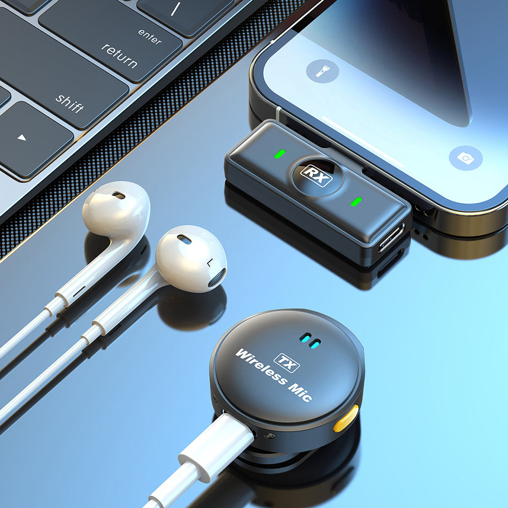 Techsuit Lavalier LW5, Lightning, Set om 2, Svart