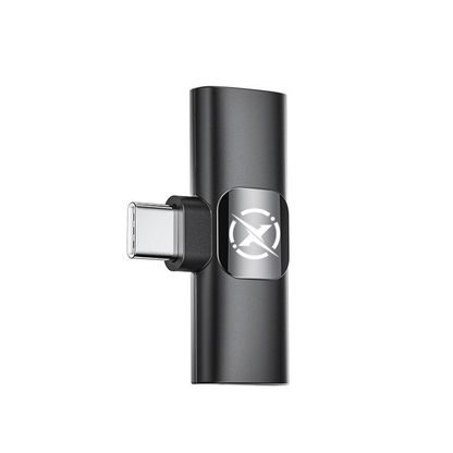 Lavalier XO Design MC14 Dual, USB-C / Lightning, Set om 2, Svart