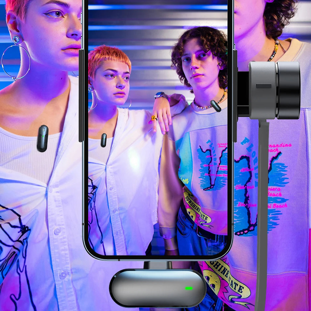 Lavaliermikrofon Yesido KR17, USB-C, Set med 2 stycken, Svart