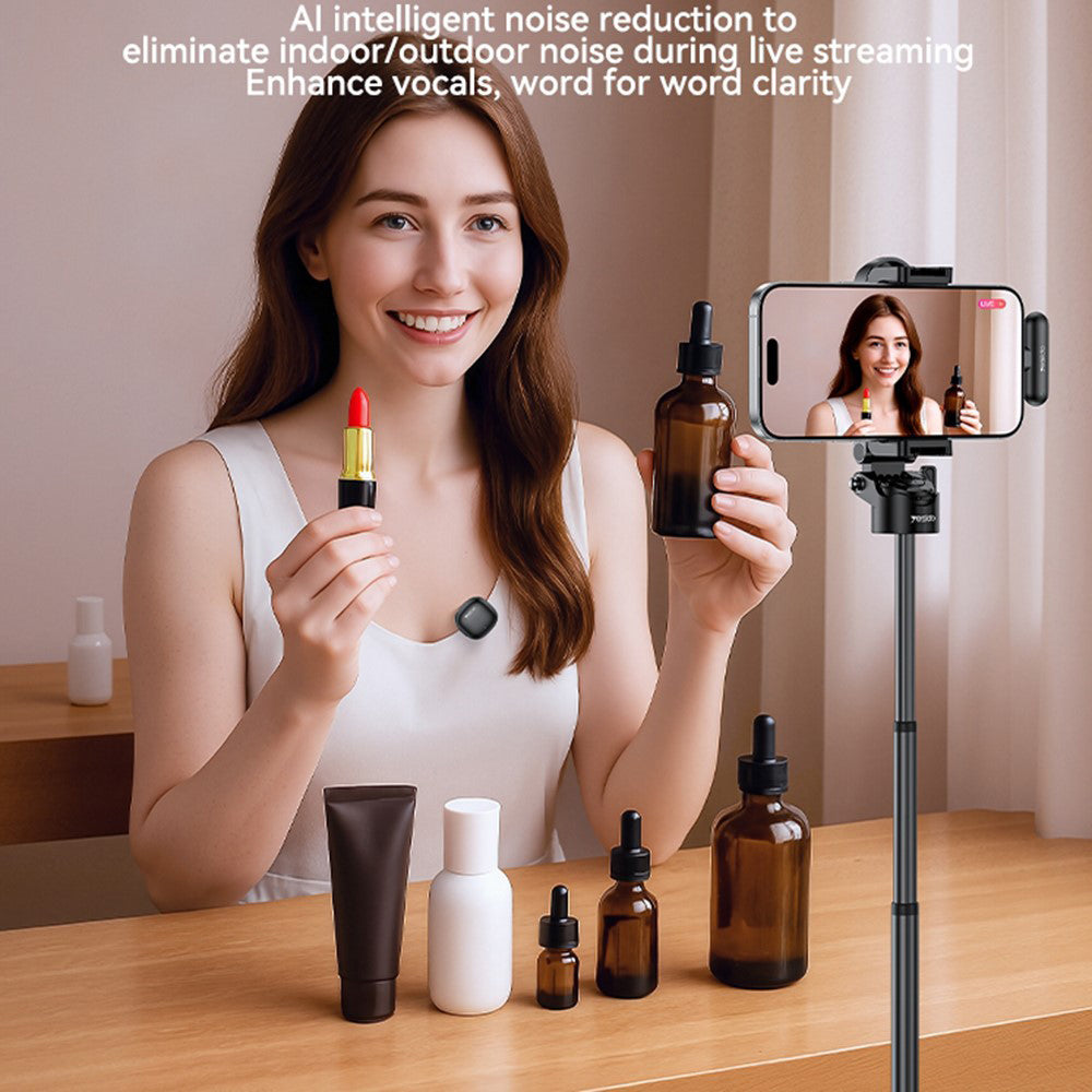 Lavaliermikrofon Yesido KR21, USB-C, Set med 2 stycken, Svart