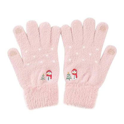 Vintervantar med pekfunktion för dam Techsuit ST0011, Storlek 17cm, Rosa