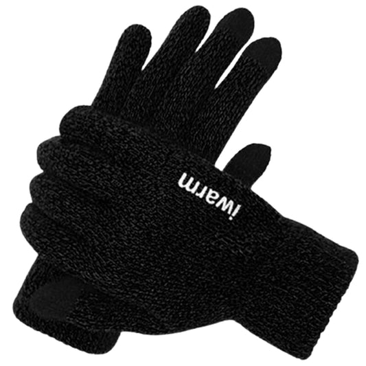 Iwarm ST0005 Taktile Vinterhandskar, Storlek 21 cm, Svarta