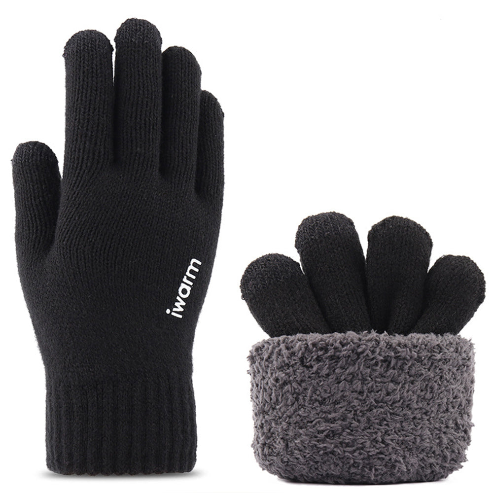 Iwarm ST0005 Taktile Vinterhandskar, Storlek 21 cm, Svarta