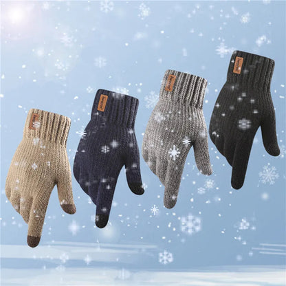 Iwarm ST0016 Taktile Vinterhandskar, Storlek 22cm, Mörkblå