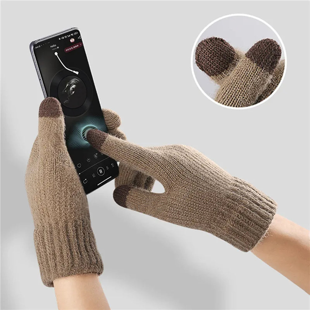 Iwarm ST0016 Taktile Vinterhandskar, Storlek 22cm, Mörkblå