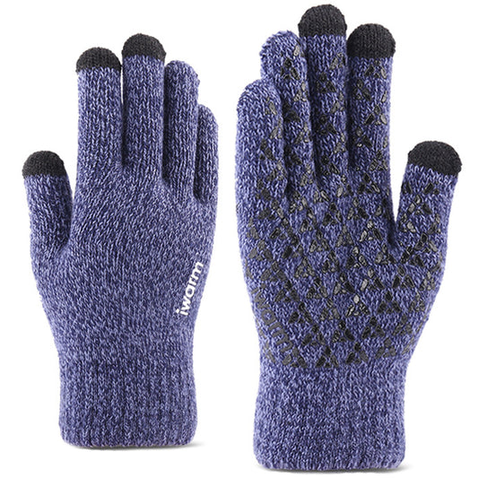Iwarm ST0018 Taktile Vinterhandskar, Storlek 23 cm, Blå