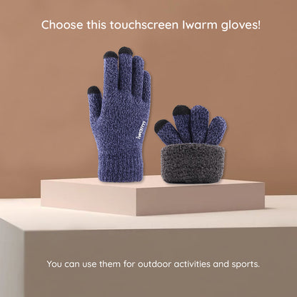 Iwarm ST0018 Taktile Vinterhandskar, Storlek 23cm, Grå