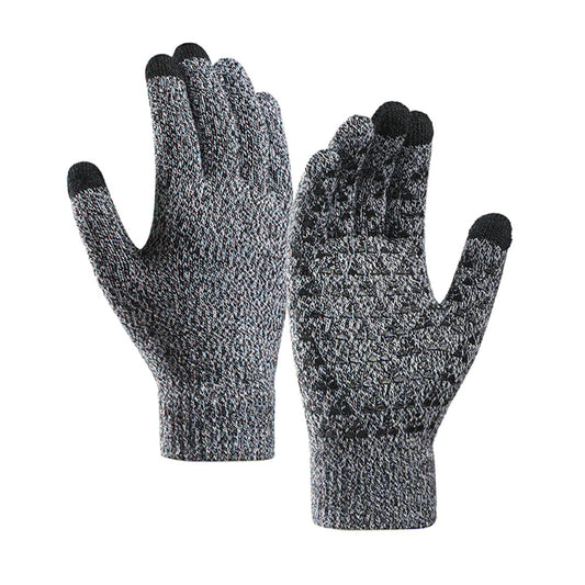 Iwarm ST0018 Taktile Vinterhandskar, Storlek 23cm, Svart Grå