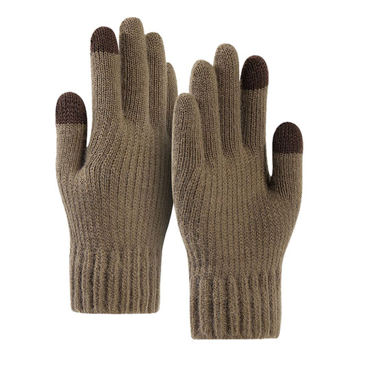 Unisex vintertactila handskar Techsuit ST0012, storlek 22 cm, brun
