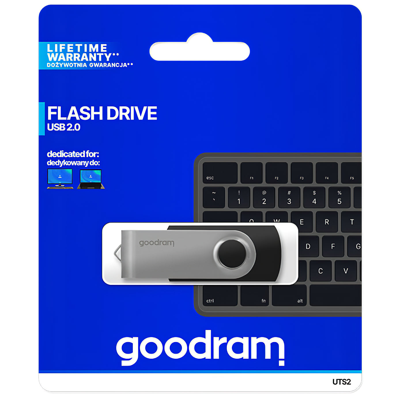 Extern USB-A-minne GoodRam UTS2, 128Gb UTS2-1280K0R11