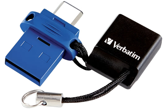 Extern minne USB-A 3.0 / USB-C Verbatim StoreNGo, 64Gb 49967
