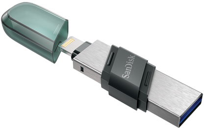 Externminne USB-A 3.1 / Lightning SanDisk iXpand Flip, 256Gb SDIX90N-256G-GN6NE