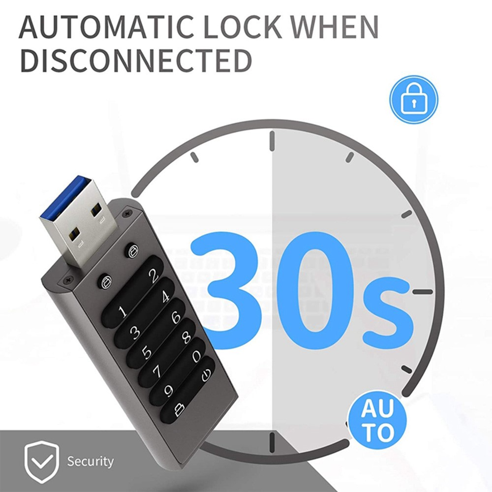 Extern USB-A 3.0 OEM XC002 KeySecure-minne, 64Gb