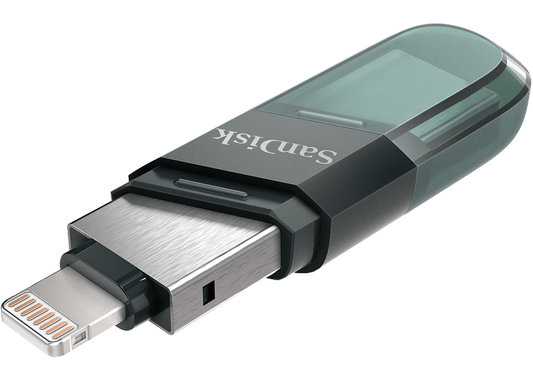 Externminne USB-A 3.1 / Lightning SanDisk iXpand Flip, 64Gb SDIX90N-064G-GN6NN