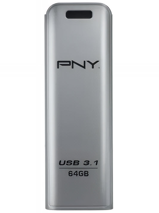 Extern USB-A 3.1-minne PNY Elite Steel, 64Gb FFD64GESTEEL31G-EF