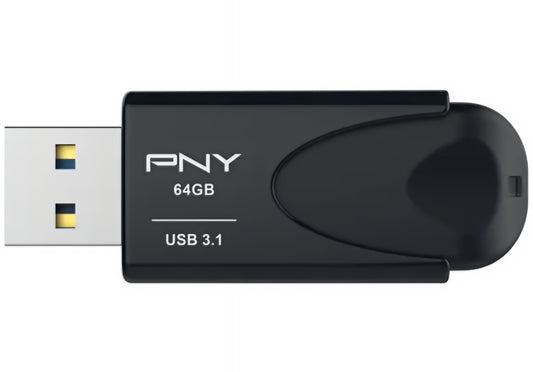 Extern USB-A 3.1-minne PNY Attache 4, 64Gb FD64GATT431KK-EF